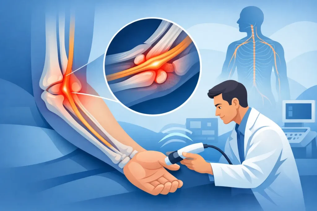 Tratamento para lesão do nervo ulnar com segurança